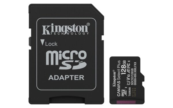 128GB microSDXC Canvas Select Plus Gen3 150MB/s A1 (Incluye adaptador de SD)
