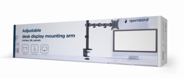 MA-D1-01 soporte para monitor 81,3 cm (32") Escritorio Negro