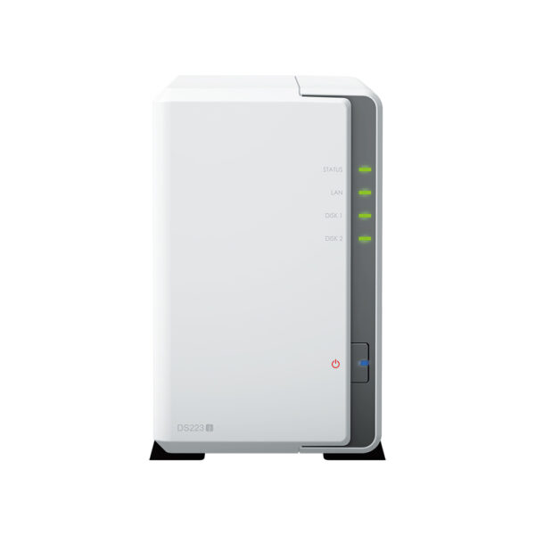 DiskStation DS223J servidor de almacenamiento NAS Escritorio Realtek RTD1619B 1 GB DDR4 DiskStation Manager Blanco