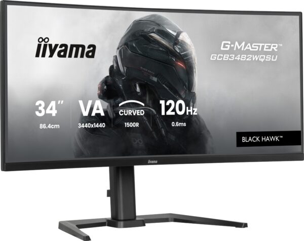 GCB3482WQSU-B1 pantalla para PC 86,4 cm (34") 3440 x 1440 Pixeles UltraWide Quad HD LED Negro