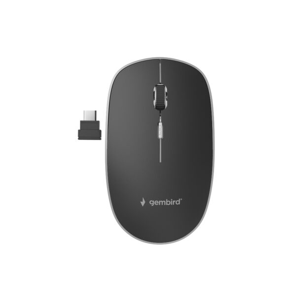MUSW-4BSC-01 ratón Ambidextro RF Wireless + USB Type-C Óptico 1600 DPI
