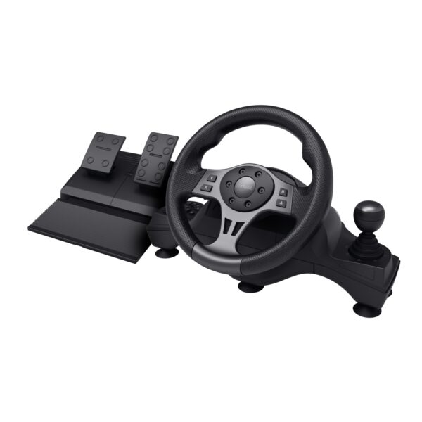 GXT 289 Movi Negro USB Volante + Pedales Nintendo Switch, PlayStation 4, Xbox One S, Xbox One X, Xbox Series S, Xbox Series X