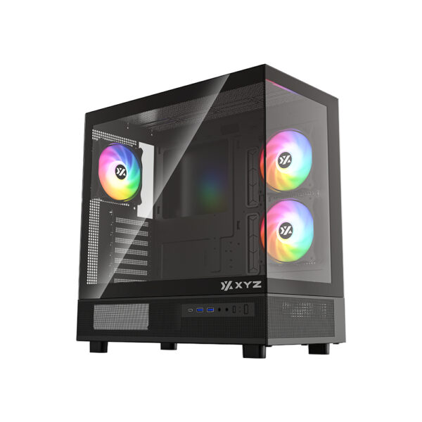 X-CS-AURORAX-50-B carcasa de ordenador Midi Tower Negro