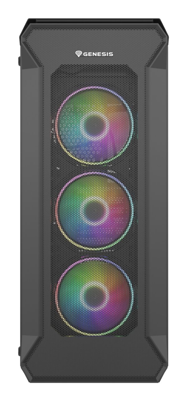 Irid 505 ARGB Midi Tower Negro, Transparente