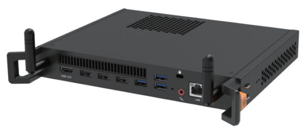 MT71E PCs/estación de trabajo Intel® Core i5 i5-12450H 12 GB DDR4-SDRAM 256 GB Windows 11 Pro Chasis montado en bastidor Mini PC Negro