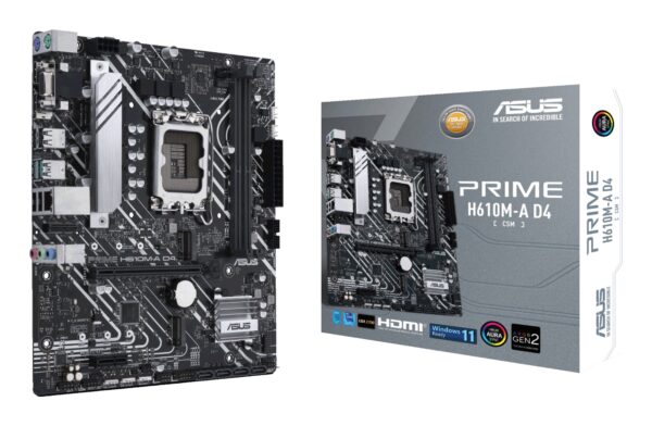 PRIME H610M-A D4-CSM Intel H610 LGA 1700 micro ATX