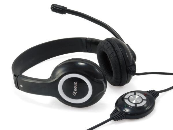 245301 Auriculares Alámbrico Diadema Llamadas/Música USB tipo A Negro