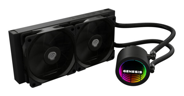 NLG-2318 sistema de refrigeración para ordenador Procesador Sistema de refrigeración líquida todo en uno Negro