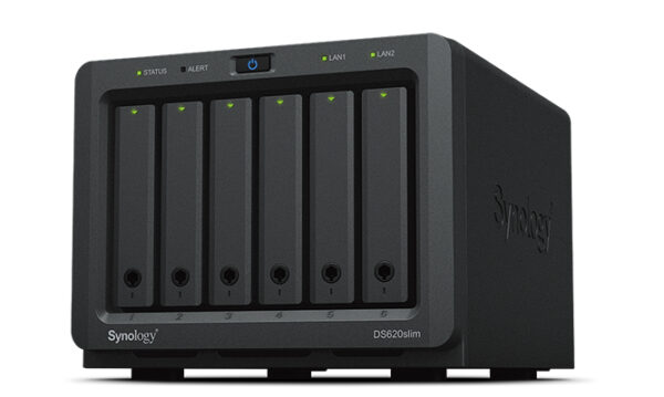 DiskStation DS620SLIM servidor de almacenamiento NAS Escritorio Intel® Celeron® J3355 2 GB DDR3L 0 TB DiskStation Manager Negro