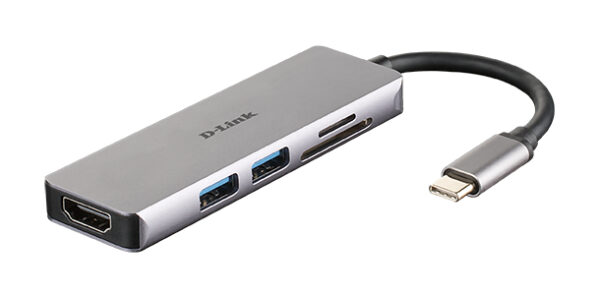 DUB-M530 base para portátil y replicador de puertos Alámbrico USB 3.2 Gen 1 (3.1 Gen 1) Type-C Aluminio