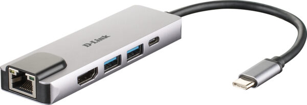 DUB-M520 base para portátil y replicador de puertos Alámbrico Thunderbolt 3 Aluminio