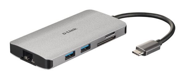 DUB-M810 base para portátil y replicador de puertos Alámbrico USB 3.2 Gen 1 (3.1 Gen 1) Type-C Aluminio