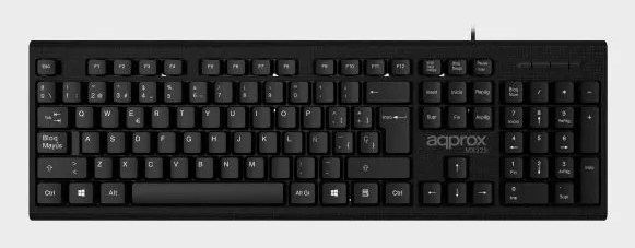 APPMX225 teclado Hogar USB QWERTY Negro