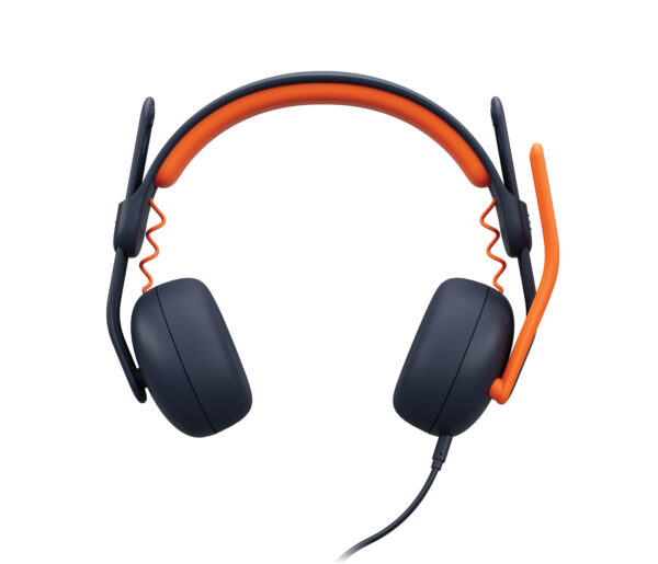 Zone Learn, pulsera con correa y micrófono para estudiantes, cómoda y regulable para adaptar todas las dimensiones de la prueba de los niños, AUX de 3,5 mm, USB-A y USB-C - Azul (Factor de Forma Supraaurales y Control de Ruido - Aislamiento Acústico)