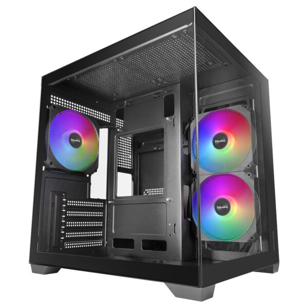 MCVIEW3 carcasa de ordenador Mini Tower Negro