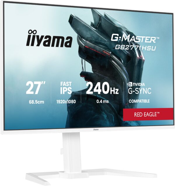 G-MASTER GB2771HSU-W1 pantalla para PC 68,6 cm (27") 1920 x 1080 Pixeles Full HD LCD Blanco