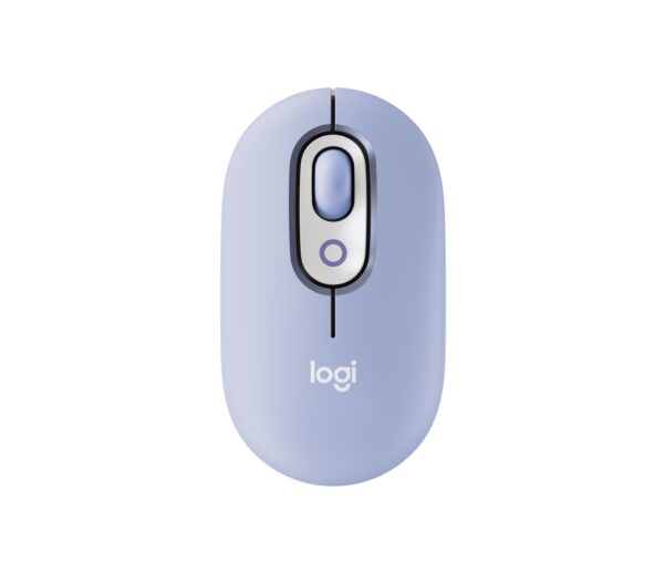 POP Mouse, ratón inalámbrico Bluetooth compacto y portátil con botones programables y clics discretos, tecnología Easy-Switch para alternar hasta 3 dispositivos, portátil, tablet, PC: Lila