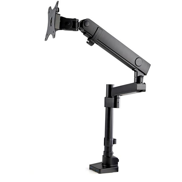 Brazo de Soporte para Monitor - Articulado - con 2 Puertos USB 3.0 - Premium
