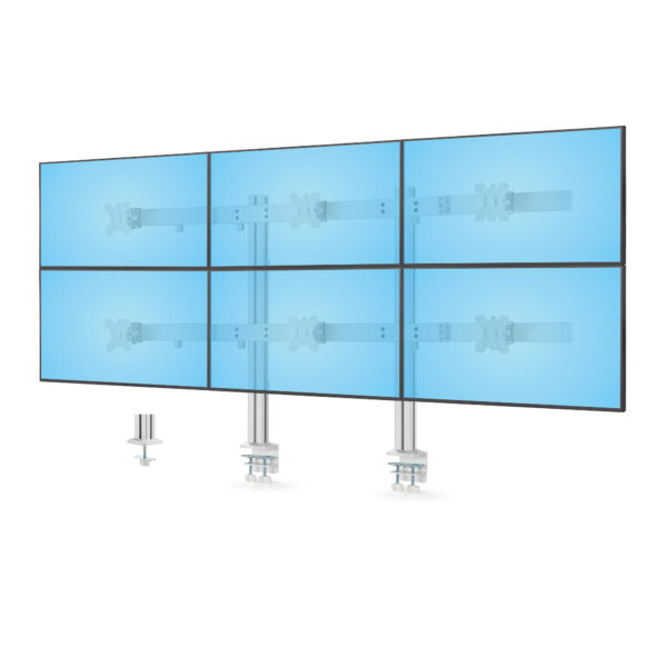 6-MONITOR-ARM-A soporte para monitor 81,3 cm (32") Escritorio Blanco