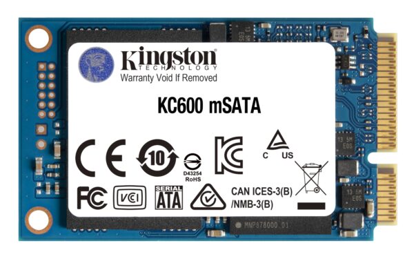 Disco SSD KC600 SATA3 mSATA de 1024 G