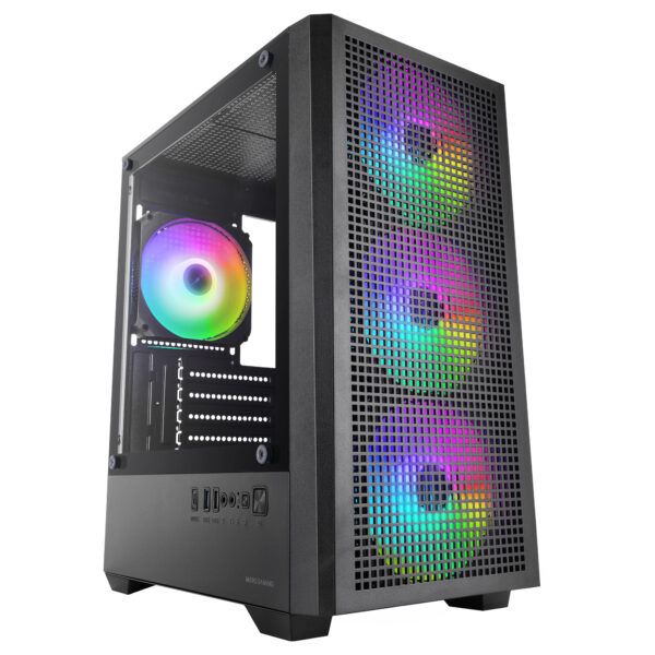 MCVECTOR carcasa de ordenador Mini Tower Negro