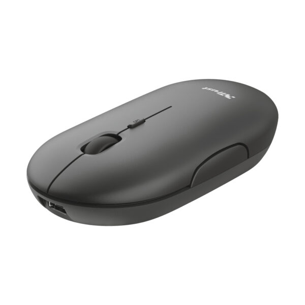 Puck ratón Oficina Ambidextro RF Wireless + Bluetooth Óptico 1600 DPI