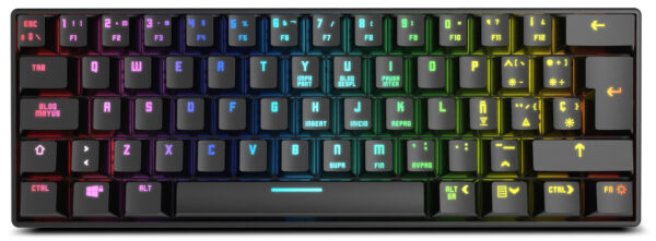 Kluster teclado Juego USB + Bluetooth Negro