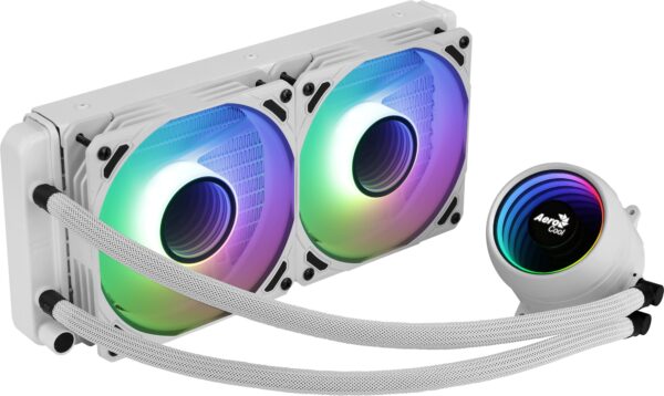 MIRAGEL240W Refrigeración Líquida CPU 2xVentilador 12cm ARGB TDP 400W Blanco