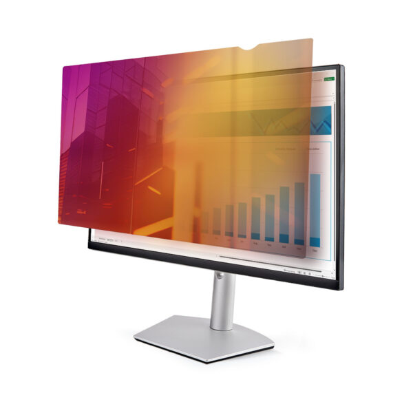 Filtro de Privacidad Dorado de 27in para Monitor de 16:9 - Filtro Reversible - Filtro de Pantalla Brillante Removible para Ordenador - Protector de Pantalla - +/- 30 Deg.