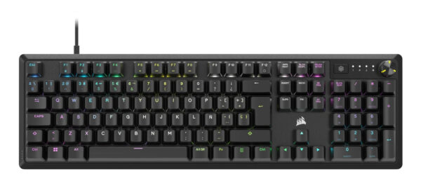 K70 CORE teclado Juego USB QWERTY Español Negro