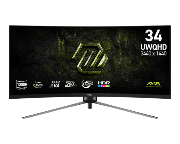 MAG 345CQRF E20 pantalla para PC 86,4 cm (34") 3440 x 1440 Pixeles UltraWide Dual Quad HD Negro