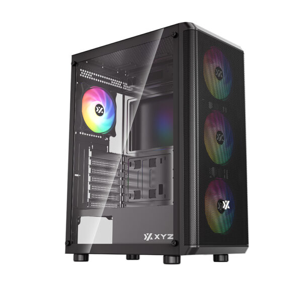 X-CS-AIRONE60-M-B carcasa de ordenador Midi Tower Negro