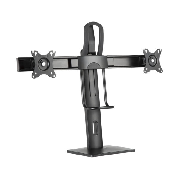 Soporte De Mesa Pro Contrapeso Giratorio E Inclinable Para 2 Monitores 6kg De 17-27, Negro