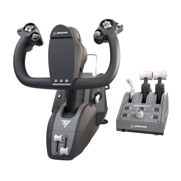 TCA Yoke Pack Boeing Edition Negro, Gris USB Panel de mandos tipo máquina recreativa PC, Xbox, Xbox One, Xbox One S, Xbox One X, Xbox Series S, Xbox Series X