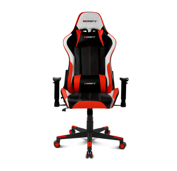 DR175 Silla para videojuegos universal Asiento acolchado Negro, Rojo, Blanco