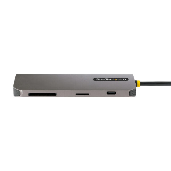Adaptador Multipuertos USB C de Vídeo 4K a 60Hz, con Hub de 3 Puertos USB-A de 5Gbps, Entrega de Alimentación USB de 100W, Red Ethernet, SD/microSD, Cable de 30cm