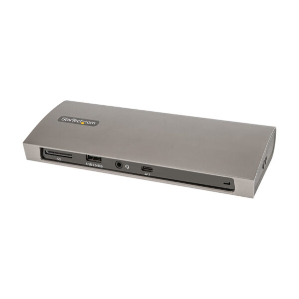 Docking Station Thunderbolt 4, PD de 96W, para 1 Monitor de 8K/para 2 Monitores de 4K 60Hz, 3xTB4/USB4, 4xUSB-A/SD/GbE, Replicador de Puertos Thunderbolt 4 para Win o Mac TB3