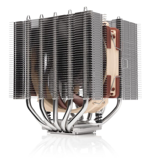 NH-D12L sistema de refrigeración para ordenador Procesador Refrigerador de aire Aluminio, Beige, Marrón