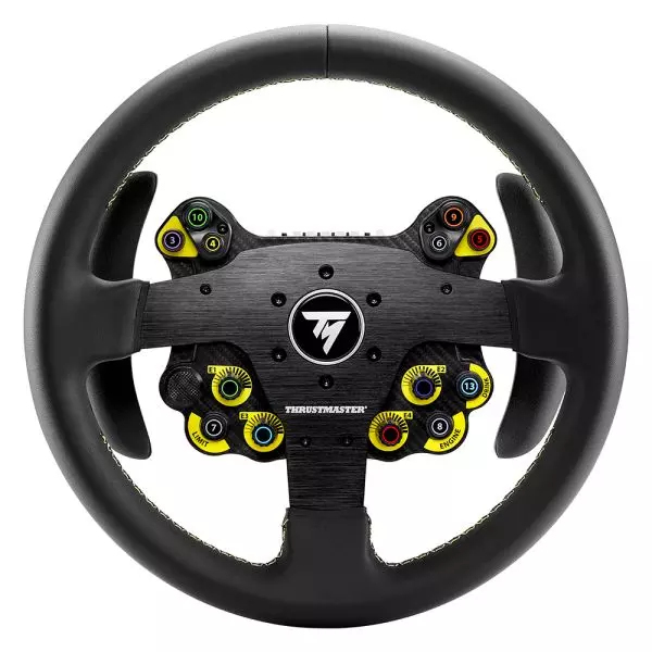 Evo Racing 32R Leather Negro, Amarillo Volante Analógico/Digital PC, PlayStation 4, PlayStation 5, Xbox One, Xbox One S, Xbox One X, Xbox Series S, Xbox Series X