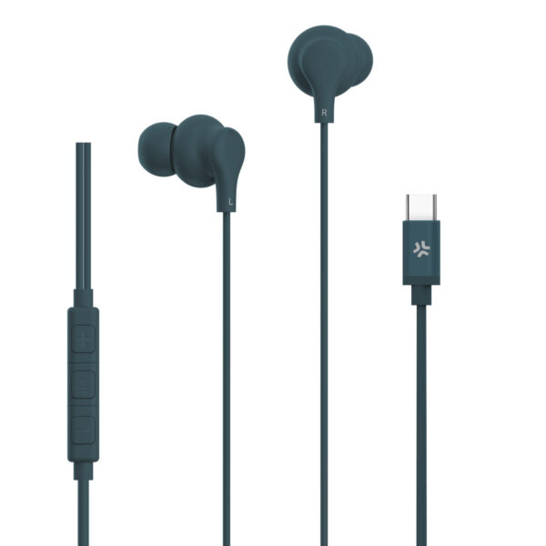 UP1600TYPECBL auricular y casco Auriculares Alámbrico Dentro de oído Llamadas/Música USB Tipo C Azul