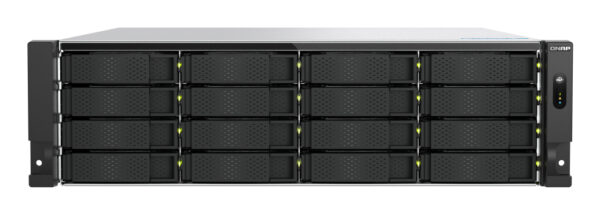 TS-H1677AXU-RP Servidor de almacenamiento Bastidor (3U) AMD Ryzen 7 7745 32 GB DDR5 0 TB QNAP QTS Negro, Gris
