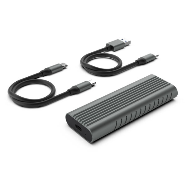 EW7025 caja para disco duro externo Caja externa para unidad de estado sólido (SSD) Gris M.2