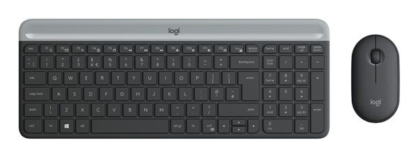 920-009198 teclado Ratón incluido Universal RF inalámbrico QWERTY Español Grafito