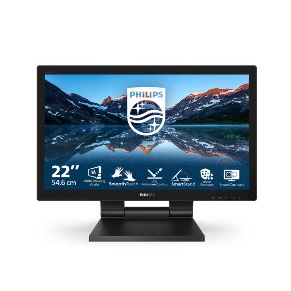 B Line 222B9TA/00 pantalla para PC 54,6 cm (21.5") 1920 x 1080 Pixeles Full HD LCD Pantalla táctil Mesa Negro