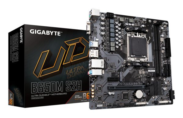 B650M S2H Placa base - AMD Ryzen serie 9000, VRM de 5+2+2 fases, hasta 6400 MHz DDR5 (OC), 1xPCIe 4.0 M.2, LAN GbE, USB 3.2 Gen 1