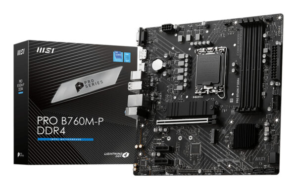 PRO B760M-P DDR4 placa base Intel B760 LGA 1700 micro ATX