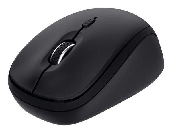 Yvi+ ratón Universal Ambidextro RF Wireless + Bluetooth Óptico 1600 DPI