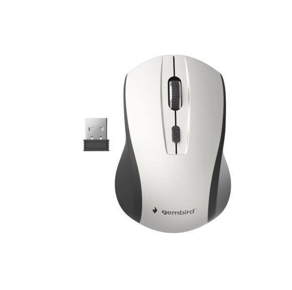MUSW-4B-02-BS ratón Oficina Ambidextro RF inalámbrico Óptico 1600 DPI