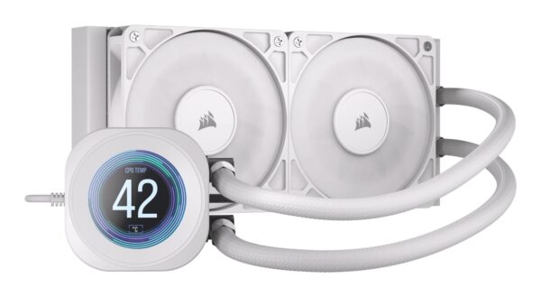 Nautilus 240 RS LCD Procesador Sistema de refrigeración líquida todo en uno 12 cm Blanco 1 pieza(s)