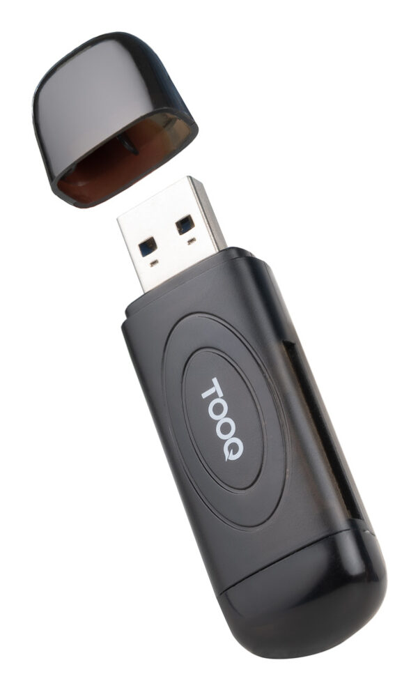 Lector de Tarjetas USB 3.0, 2 en 1, SD/TF, Negro
